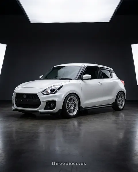 2024 Suzuki Swift with Enkei RPF1 5x114.3 16x8+38  Silver wheels