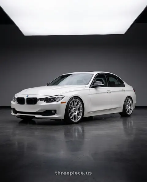 2014 BMW 320i with BBS CH-R 5x112 20x10 +18 Brilliant Silver Polished Rim Protector wheels