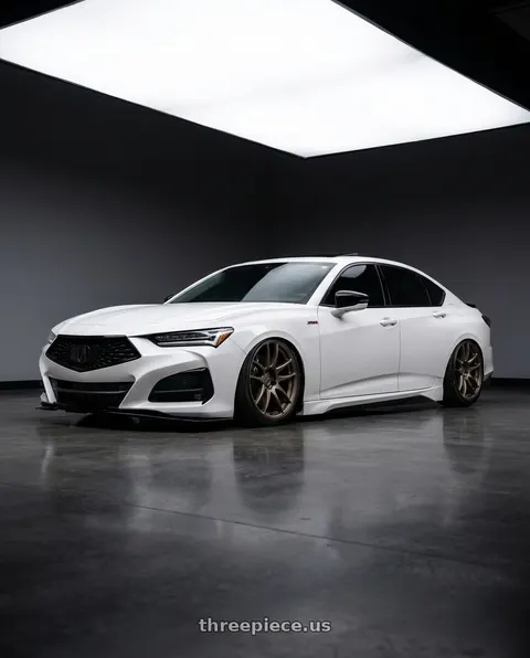 2022 Acura TLX with Work Emotion Cr Kiwami 5x120 19x8.5 +35 Matte Bronze wheels
