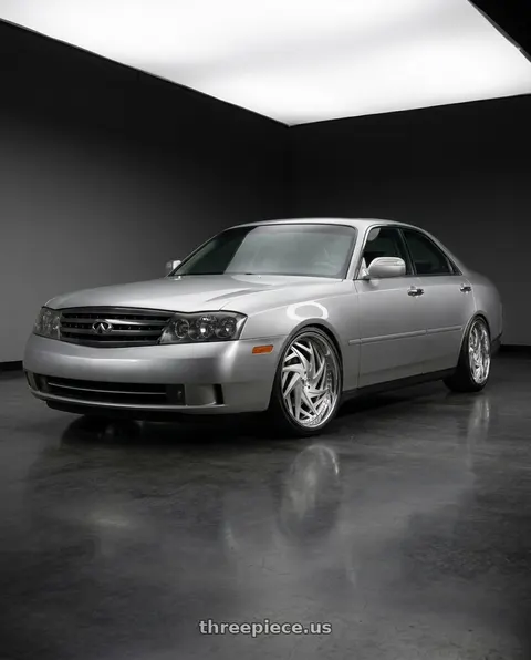 2004 INFINITI M45 with Asanti Forged AF863 5x120 22x10.5 +42 Brushed wheels
