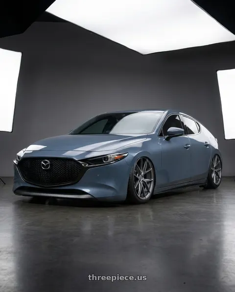 2023 Mazda 3 with Niche 1PC M116 MISANO 5X114.3 18X8 +40 MATTE GUN METAL wheels