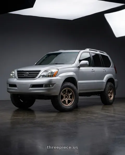 2006 Lexus GX470 with Volk Racing TE37XTR 6x139.7 17x8 +0 MATTE GUNBRONZE wheels