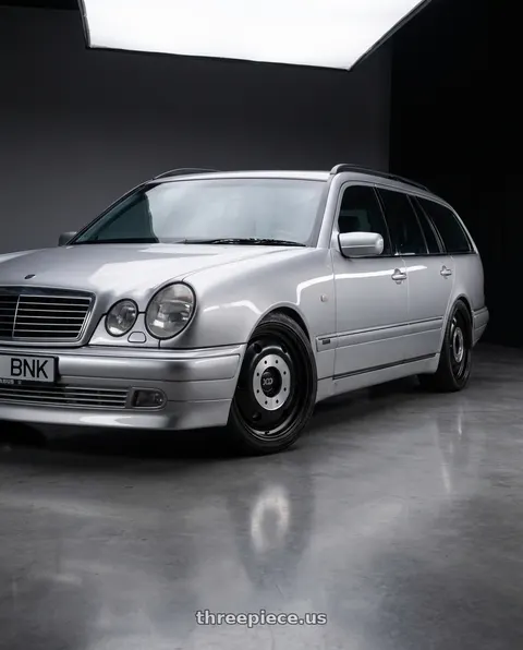 2001 BENZ S210 Brabus with XD XD INNER REAR DUALLY 8X210 20X8.25 +115 SATIN BLACK wheels