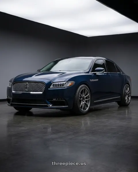 2017 Lincoln Continental with Vors TR4 5x108 20x9.5  +35 Hyper Black wheels