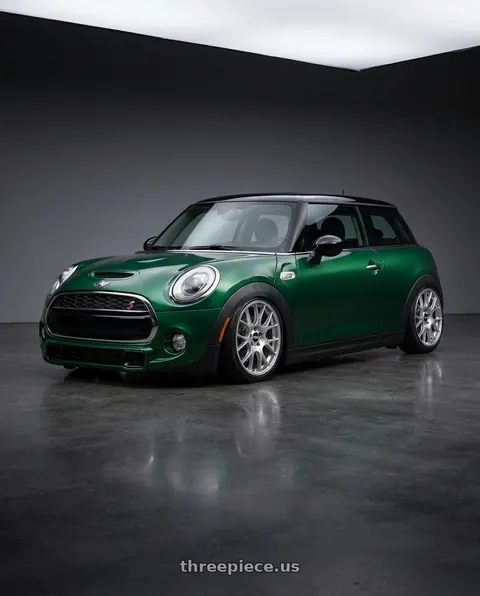 2018 Mini Cooper with BBS CH-R 5x112 18x8.5 +38 Brilliant Silver Polished Rim Protector wheels