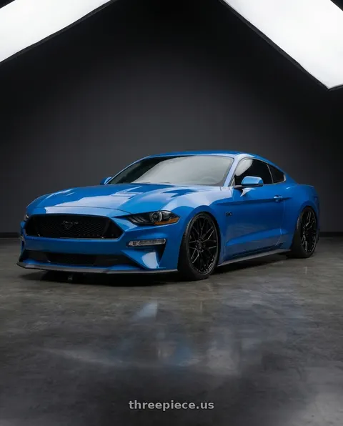 2022 Ford Mustang GT with Avant Garde Wheels M520R 5X114.3 20x10 +35 Gloss Black wheels