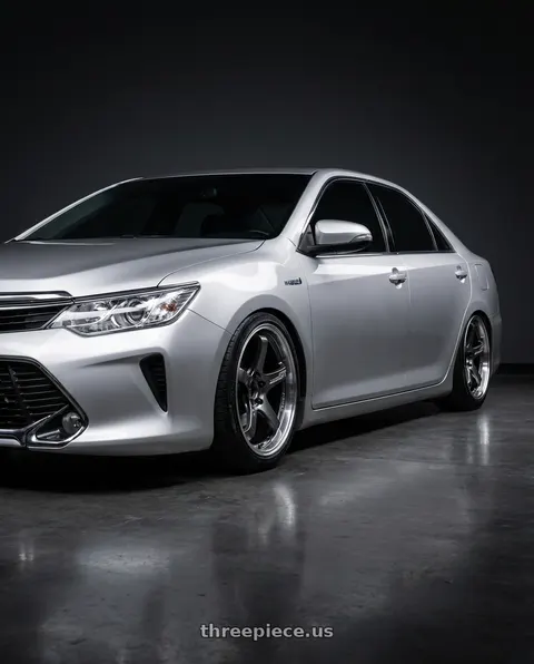 2017 Toyota Camry with Advan Racing GT BEYOND 5x114.3 19x8.0 +44 MACHINING & HYPER PLATINUM BLACK wheels
