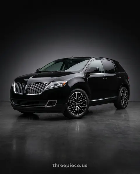 2011 Lincoln MKX with Edge Street 352MB 5x114.3 / 5x120 18x8 +40 Gloss Black Machined Face wheels