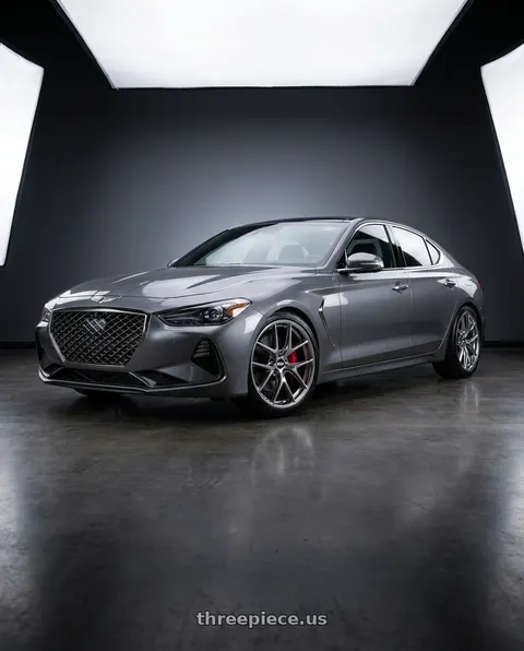 2019 Genesis G70 with BBS CI-R 5x120 20x11.5 +52 Ceramic Polished Rim Protector wheels
