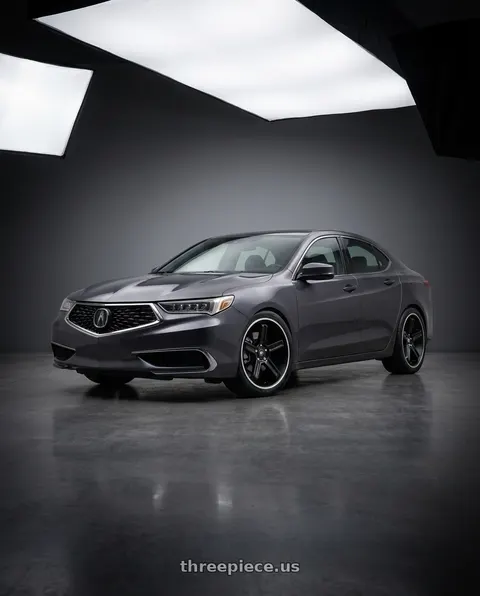 2020 Acura TLX SH-AWD with Motegi MR122 4X100/4X114.3 18X9 +45 SATIN BLACK W/ MACHINED STRIPE wheels