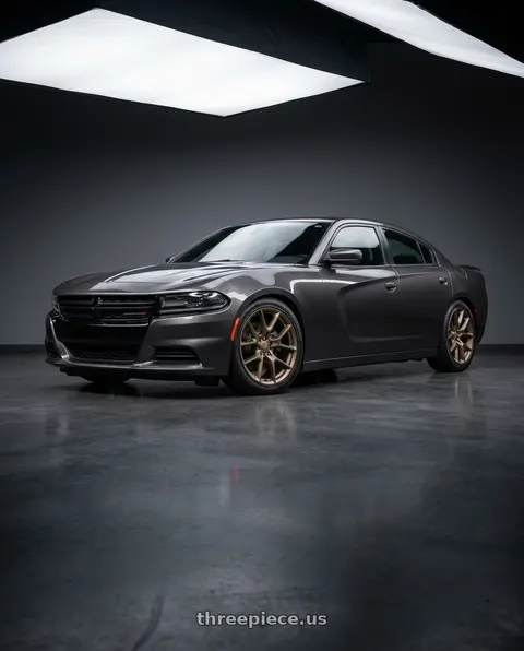 2021 Dodge Charger SXT with OE Wheels DG21 5x115 20x10+18 Satin Bronze wheels