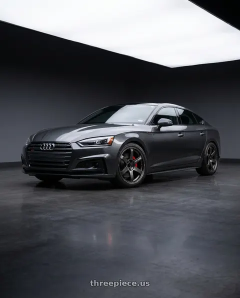 2019 Audi S5 with Volk Racing TE37 SAGA S-PLUS 5x112 20x9+20 Diamond Dark Gunmetal wheels