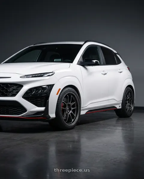 2022 Hyundai Kona N with Enkei PF01EVO 5x114.3 18x9+45 SBK wheels
