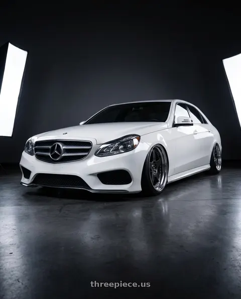2014 Mercedes-Benz E350 with SSR Professor SP6 5x112 19X9.5+30 SL Disk Prism Dark Gunmetal wheels