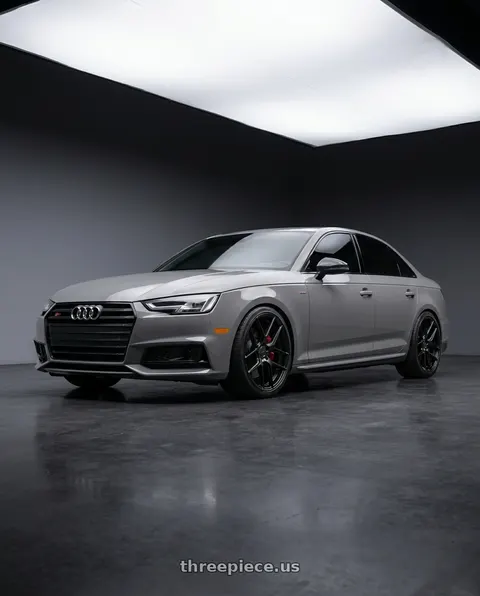 2019 Audi S4 with TSW TABAC 5X112 19X8.5 +32 SEMI GLOSS BLACK wheels