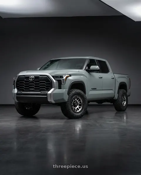 2024 Toyota Tundra with Vision Off-Road 111 Nemesis 6x139.7 20x9+12 Matte Black Machined Face wheels