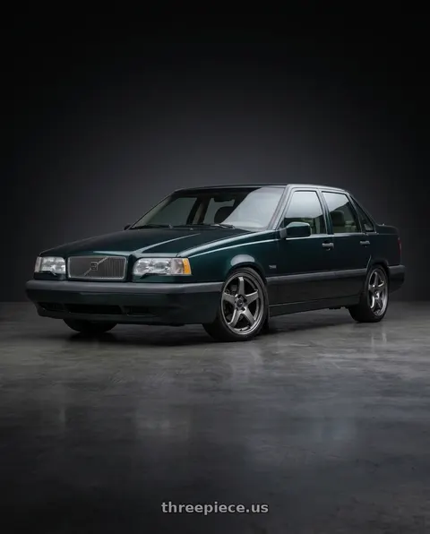 1995 Volvo 850 with Enkei PF05 5x114.3 17x8.5+38 Dark Silver wheels