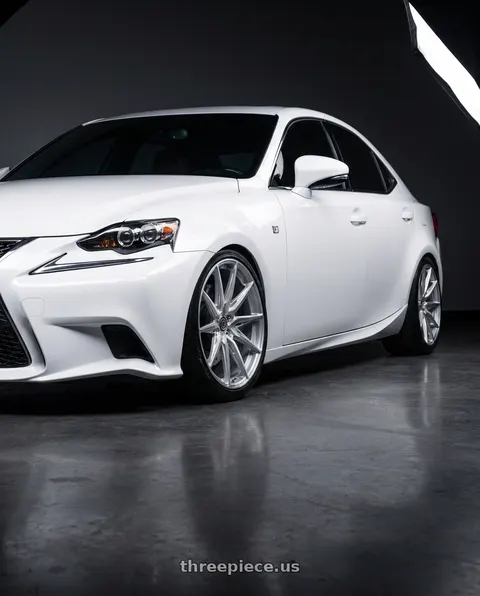 2016 lexus is with Brada Wheels CX2 5x114.3 19x9 +20 Brushed Hyper Silver wheels