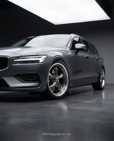 2018 Volvo V60 with American Racing AR105 TORQ THRUST M 5X127 18X8 0 ANTHRACITE W/ MACHINED LIP wheels