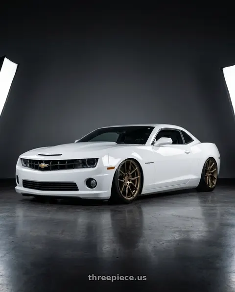 2014 Chevrolet Camaro with Aodhan AFF1 5x120 20x10.5+35 Matte Bronze wheels