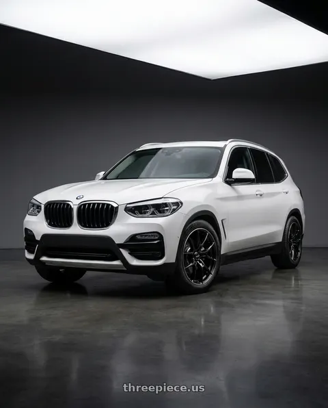 2019 BMW X3 with Homura 2X9G 5x150 22x10+55 Black Mica / Rim Edge DMC wheels