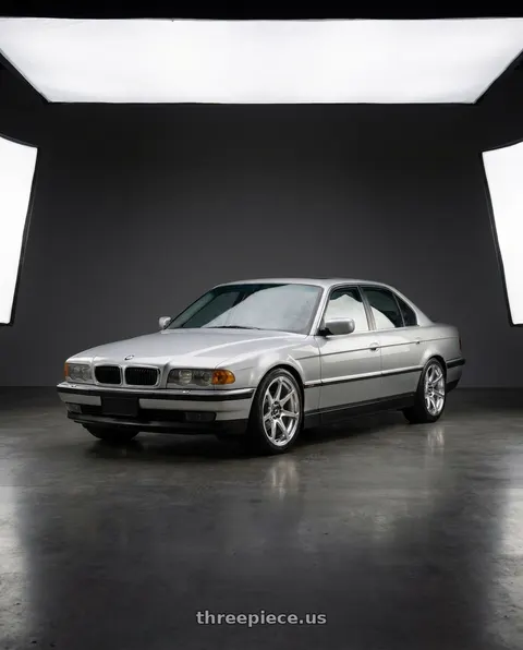 1998 BMW 750iL with Motegi BATTLE 5x120 17x8 +30 Polished wheels