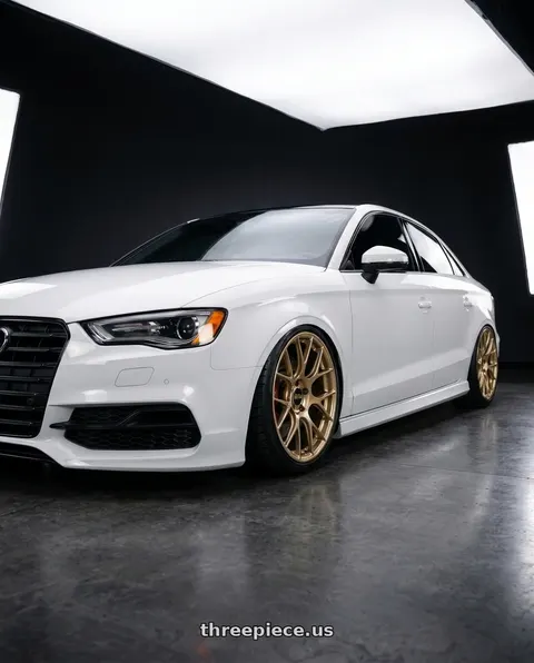 2015 Audi S3 with BBS RE-V7 5x112 19x10.5 +33 PFS Diamond Black wheels