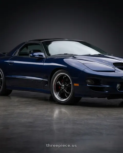 1999 Pontiac Firebird Trans Am with American Racing AR105 TORQ THRUST M 5X110 16X7 +35 GLOSS BLACK W/ MACHINED LIP wheels