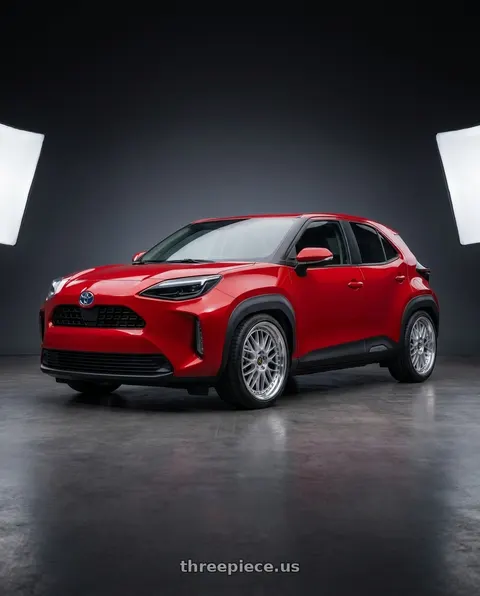 2022 Toyota Yaris Cross with Work Vs-Xx 5x100 18x8.5+7 A Disk Light Grey Silver wheels