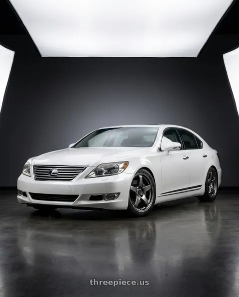 2011 Lexus LS460 with Enkei PF05 5x114.3 19x9+25 Dark Silver wheels