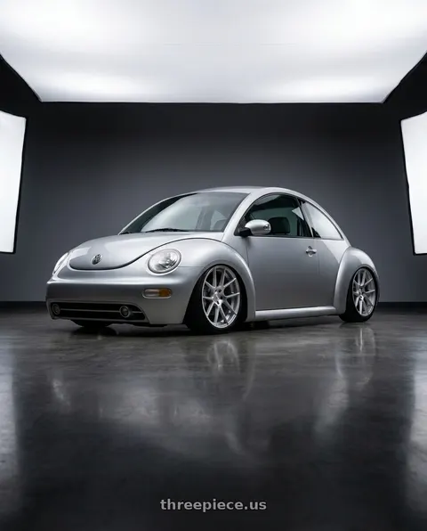 2006 Volkswagen Beetle with Avant Garde Wheels M510 5X100 19x8.5 +45 Satin Silver wheels