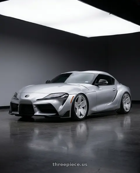 2021 Toyota GR Supra Premium with Heritage Wheel Sakura MonoC 5X112 18x9.5+38 Silver wheels