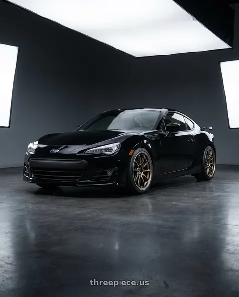 2018 Subaru BRZ with Work Emotion Zr10 5x100 18x8.5 +38 Titanium Diamond Lip Cut wheels