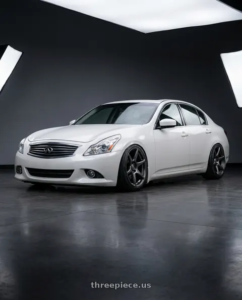 2013 INFINITI G37 with Kansei K11G Tandem 5x114.3 19x10.5 12 Gunmetal wheels