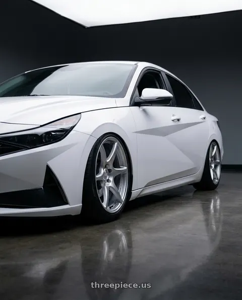 2024 Hyundai Elantra N with Kansei K11S Tandem 5x114.3 19x10.5 12 Hyper Silver wheels