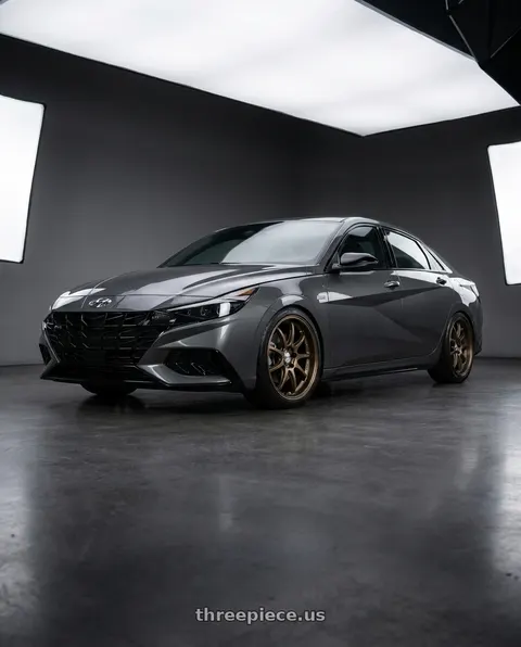 2021 Hyundai Elantra N Line with Work Emotion D9R wheels