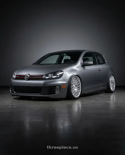 2013 Volkswagen GTI with Avant Garde Wheels M540 5X112 18x9 +48 Silver Machined wheels