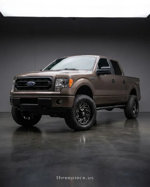 2013 Ford F-150 with Gear Off Road 769BM 6X135/6x139.7 20x9 +0 Gloss Black Milled wheels
