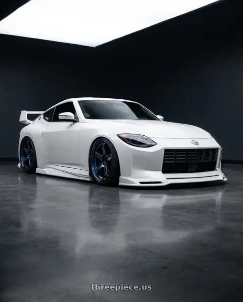 2023 Nissan Z with Advan Racing GT PV 5x114.3 19x10.5 +25 RACING TITANIUM BLUE wheels