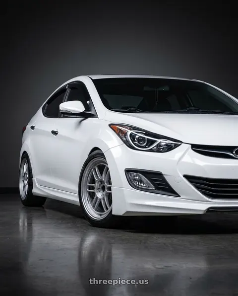 2014 Hyundai Elantra with Enkei RPF1 5x114.3 18x8+35 Silver wheels