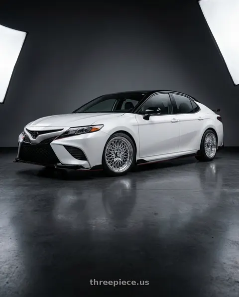 2021 Toyota Camry TRD with SSR Formula MESH 5x114.3 18X7.5+43 SL Disk Fm Silver wheels