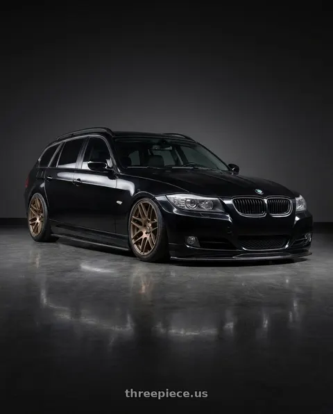 2011 BMW 328i xDrive with Forgestar F14C 5x120 18x8.5 +25 Satin Bronze wheels