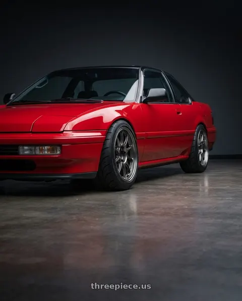 1991 Honda Prelude with WedsSport TC105X 4x100 15x7.0+35 EJ Titan wheels