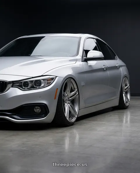 2018 BMW 430i with Versus VV52S 5x114.3 19x9+38 DC / Side Variable Silver wheels