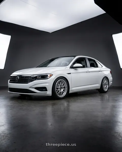 2019 Volkswagen Jetta SEL with BBS RG-F 5x100 16x7.0+35 Brilliant Silver wheels