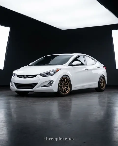 2014 Hyundai Elantra with Volk Racing CE28N 5x114.3 18x8.5 +30 BRONZE wheels
