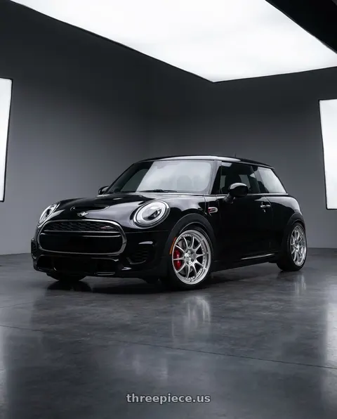 2020 Mini Cooper JCW Black with SSR Professor SP5 5x112 18X8+41 MD Disk High Bright Silver wheels