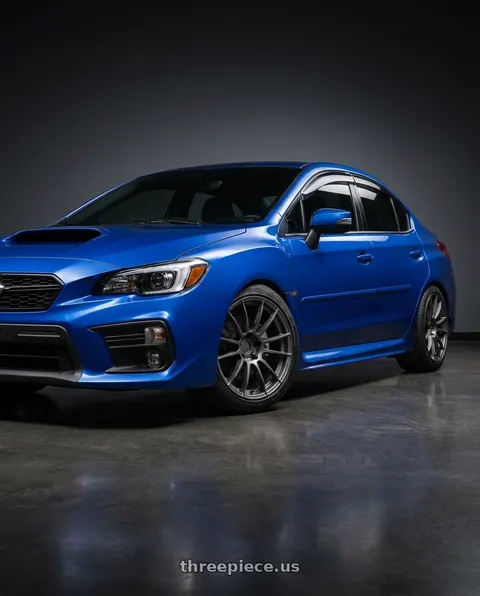 2021 Subaru WRX Limited with Gram Lights 57XR 5x114.3 18x9.5+38 Matte Graphite wheels
