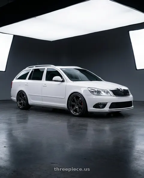 2012 Skoda Octavia with Volk Racing TE37SL 5x114.3 19x10.5+12 Pressed Double Black wheels