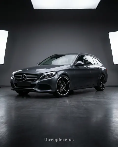 2015 C200 Estate with Motegi MR122 4X100/4X114.3 18X9 +45 SATIN BLACK W/ MACHINED STRIPE wheels